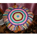 Коврик с разноцветной бахромой